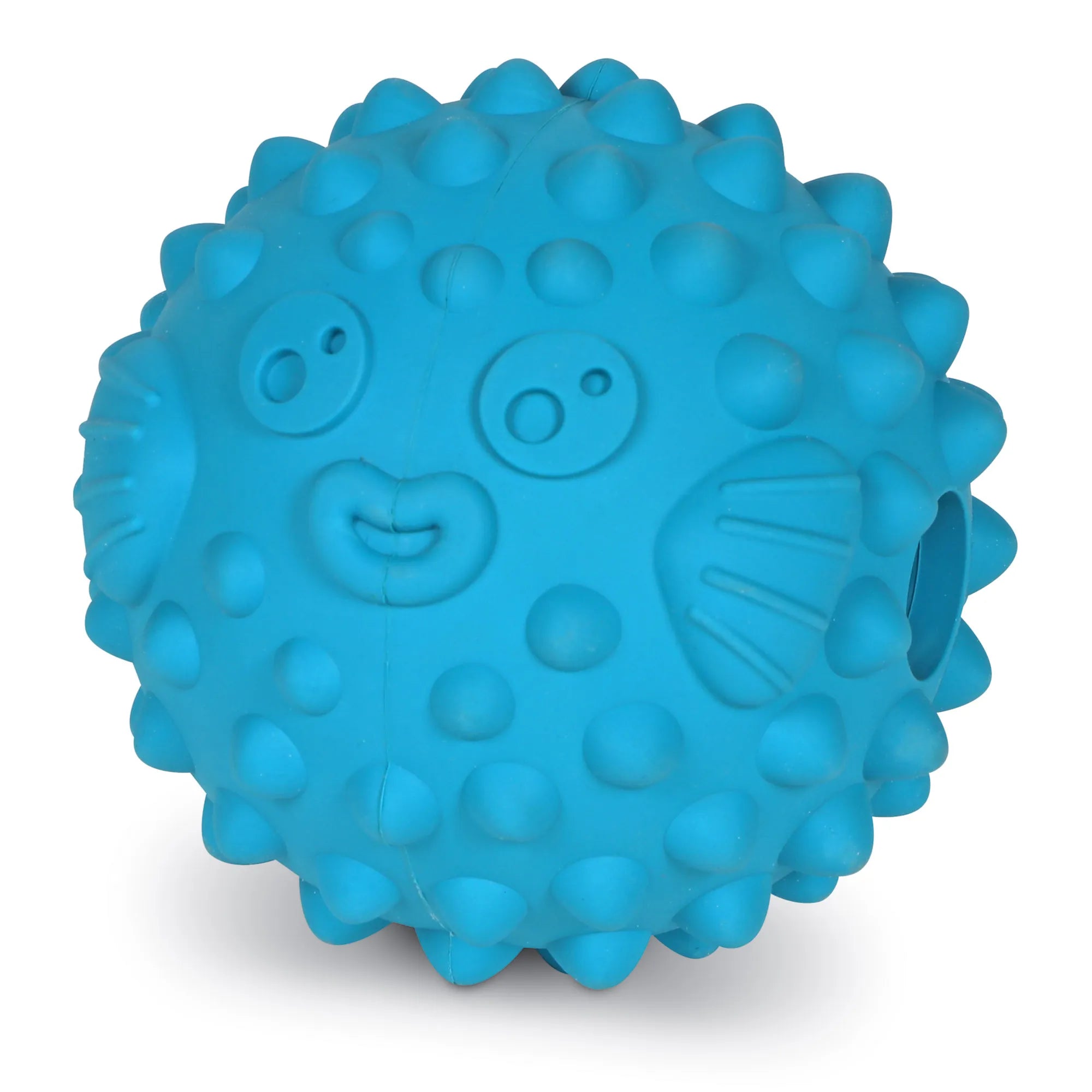 Brightkins Dog Toy Tough & Tumble Pufferfish Treat Dispenser