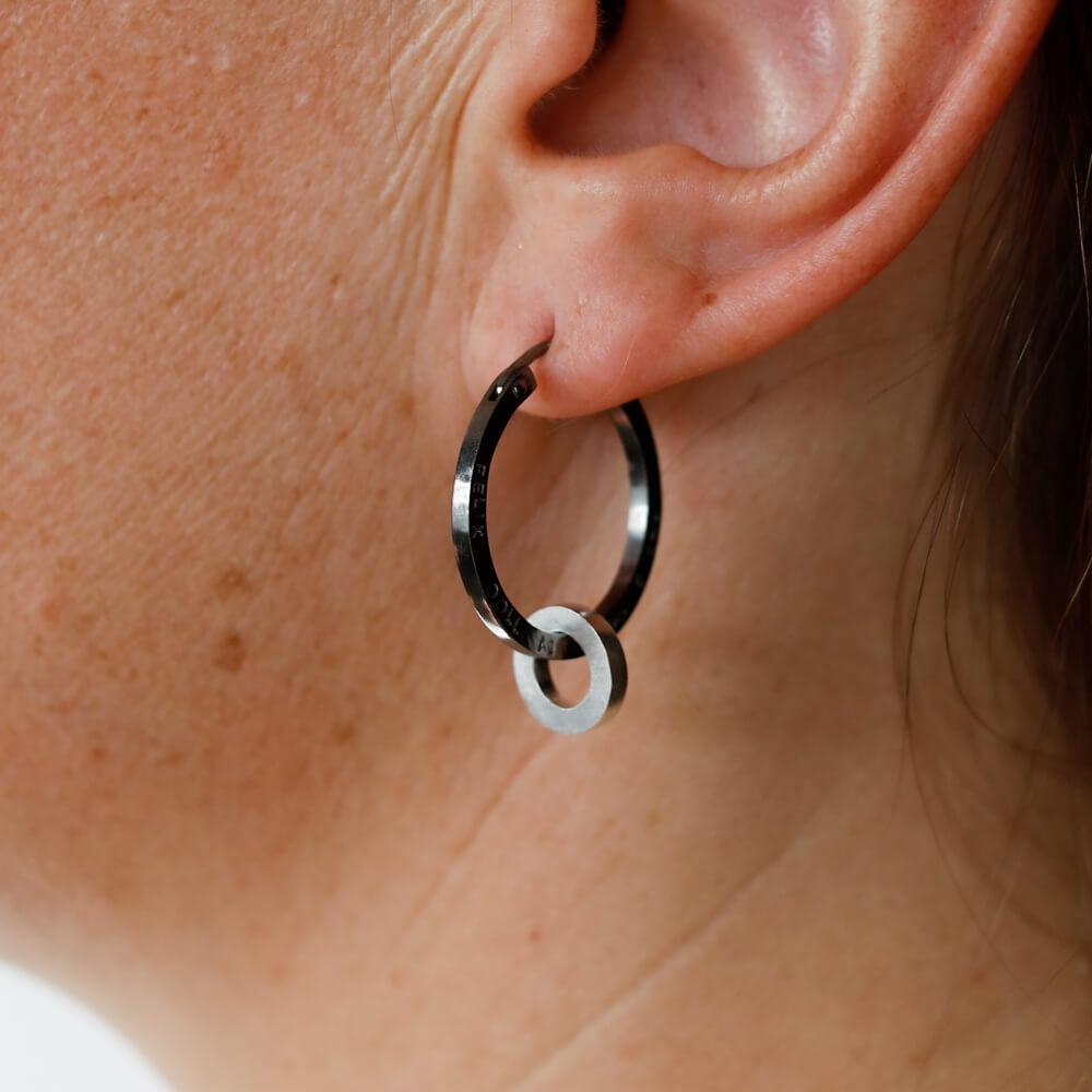 E 146 - Circle Hoop Pendants