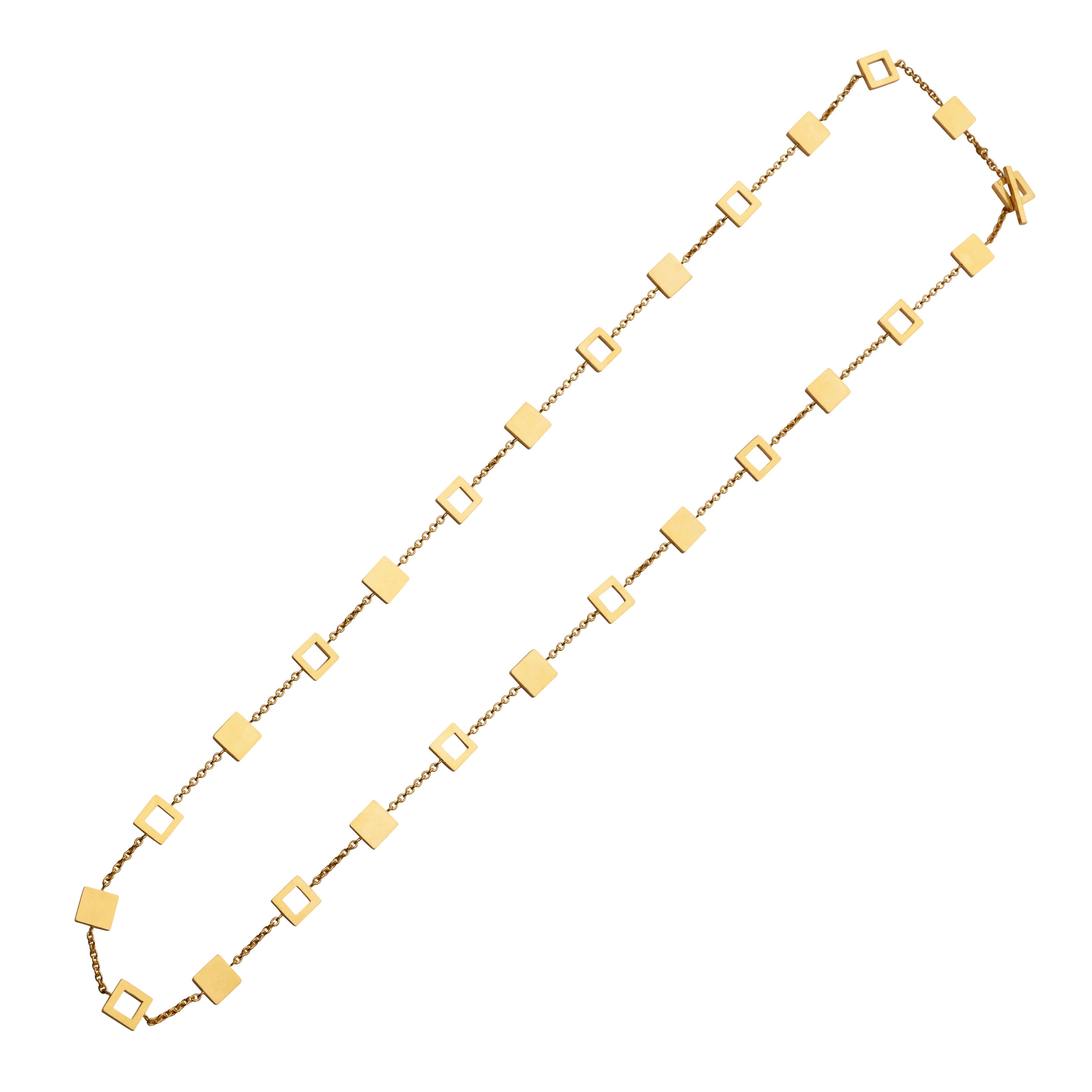 F 180 - Rectangle & Plate Necklace