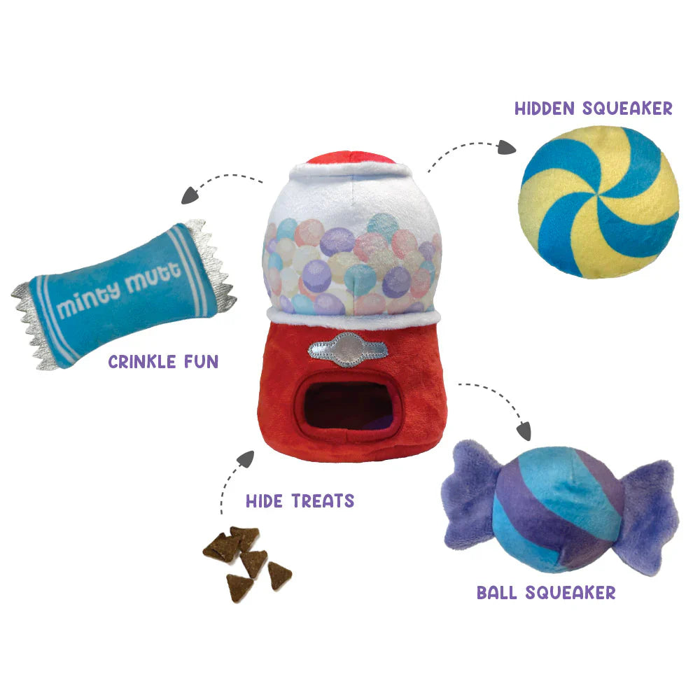foufou Hide 'n Seek Burrow Dog Toy Gumball Machine