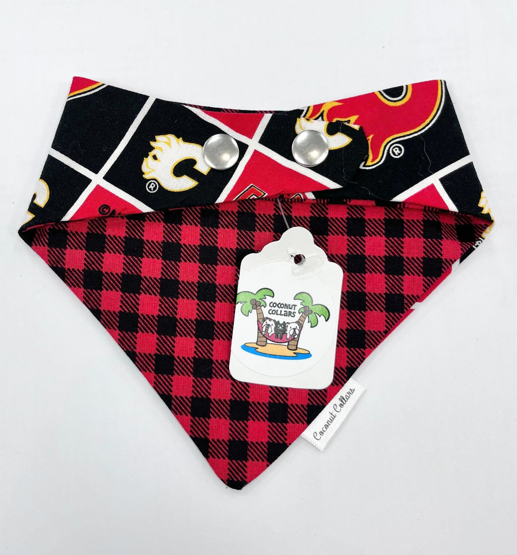 Coconut Collars Bandana Calgary Flames