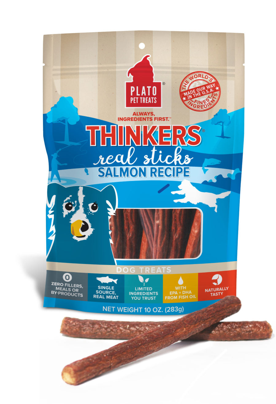 Plato Thinkers Salmon Meat Sticks
