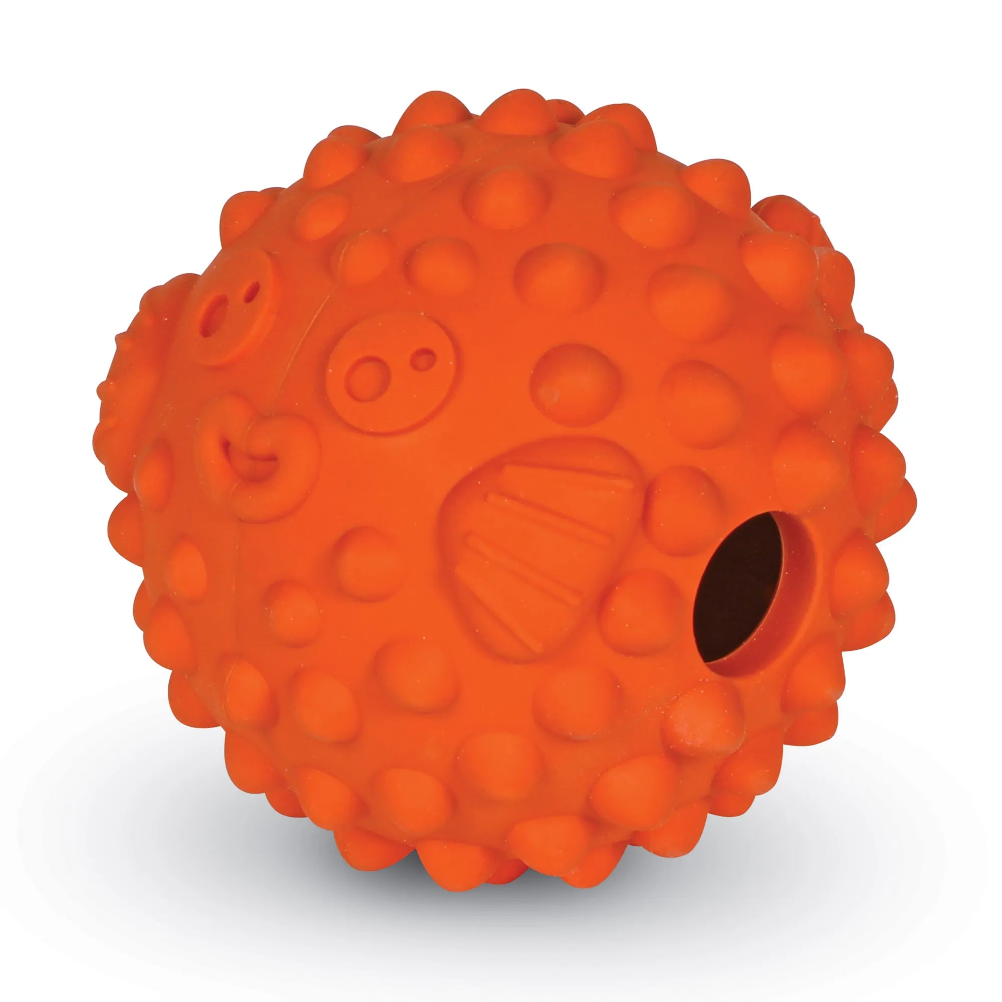 Brightkins Dog Toy Tough & Tumble Pufferfish Treat Dispenser