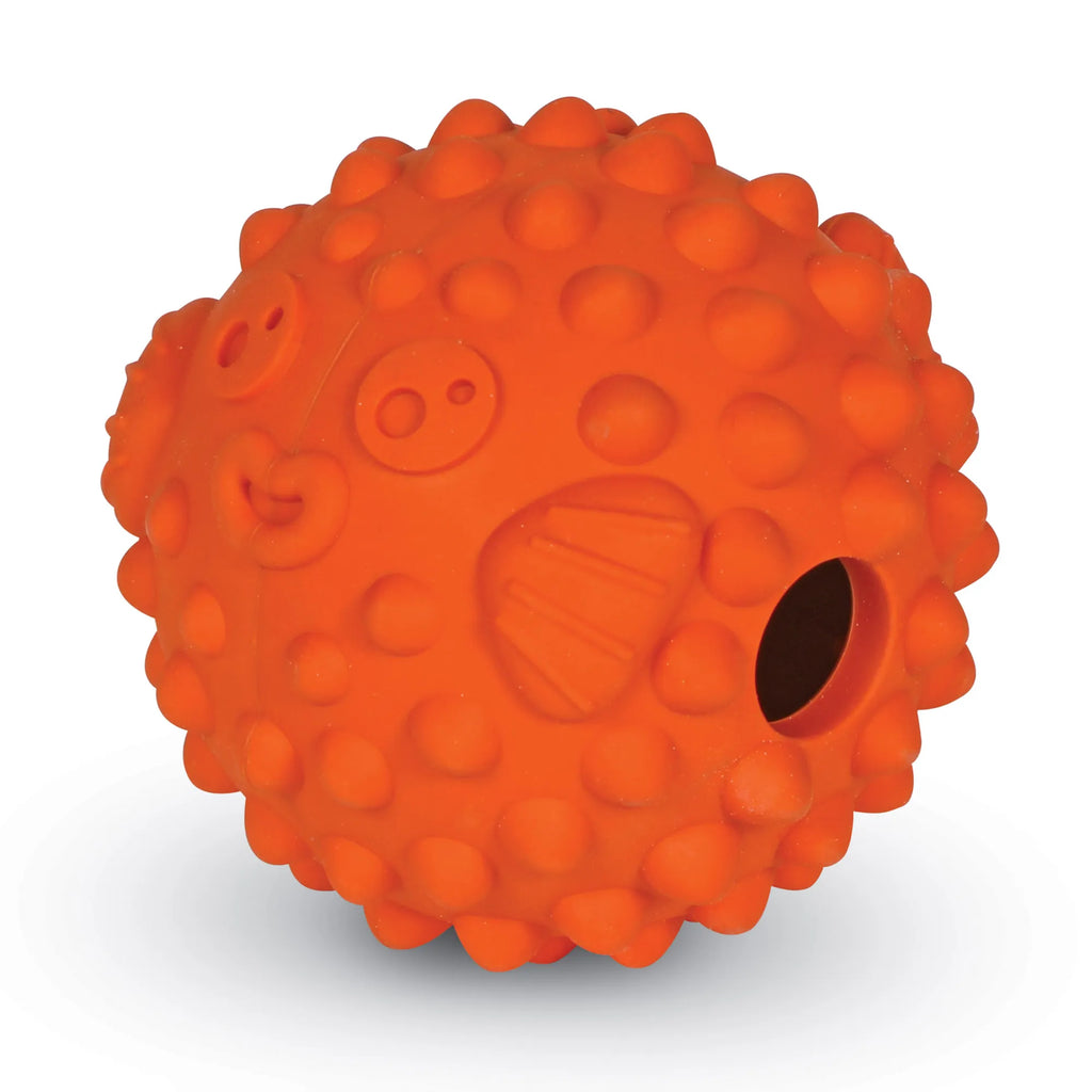 Brightkins Dog Toy Tough & Tumble Pufferfish Treat Dispenser